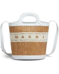 Marni - Small Tropicalia Logo-Embroidered Bucket Bag - Lyst