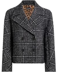 Dolce & Gabbana - Giacca Doppiopetto A Quadri - Lyst