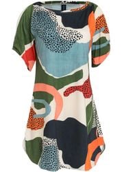 Lygia & Nanny - Abito Corto Allat Con Stampa Astratta - Lyst
