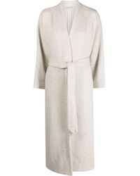 Dusan - Virgin Wool-cashmere Belted Coat - Lyst