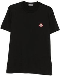 Moncler - Logo Cotton T-Shirt - Lyst