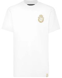 Billionaire - Embroidered Crest T-Shirt - Lyst