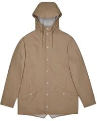 Rains - Veste Boutonnée À Capuche - Lyst