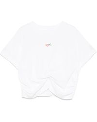Izzue - Knotted T-Shirt - Lyst