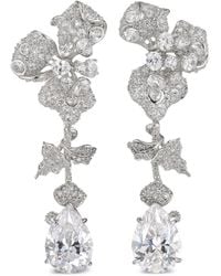 Anabela Chan - Pendientes Orchid en oro blanco de 18 ct con diamantes - Lyst