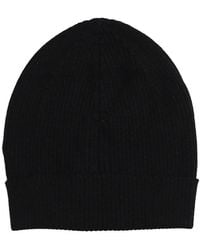 Rick Owens - Ribbed Beanie Hat - Lyst