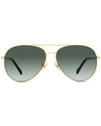 Jimmy Choo - Tinted Round-Frame Sunglasses - Lyst