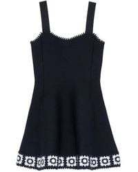 Maje - Vestido Corto Con Ribete De Ganchillo - Lyst
