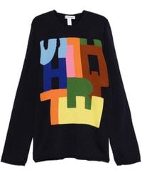 Comme des Garçons - Intarsia Gebreide Trui - Lyst