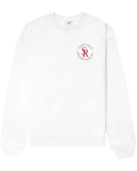 Sporty & Rich - Logo-Patch Cotton Sweatshirt - Lyst