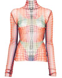 Jean Paul Gaultier - Patterned Top - Lyst