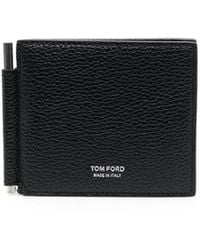 Tom Ford - Leather T-Line Money Clip Wallet - Lyst