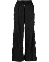 P.E Nation - Volley Crinkled-finish Wide-leg Trousers - Lyst