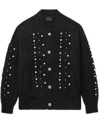 A Bathing Ape - Embellished Cable-Knit Cardigan - Lyst