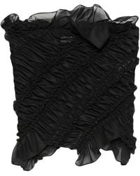 Magda Butrym - Ruffled Ruched Top - Lyst
