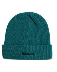 Wacko Maria - Logo-Embroidered Ribbed Beanie Hat - Lyst