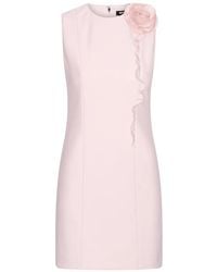 ROTATE BIRGER CHRISTENSEN - Robe Courte Volantée À Fleurs - Lyst