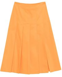DR. HOPE - Pleated Slit Skirt - Lyst
