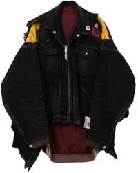 Maison Mihara Yasuhiro - Chaqueta vaquera a capas - Lyst