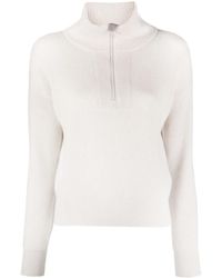 Brunello Cucinelli - Maglione Con Mezza Zip - Lyst
