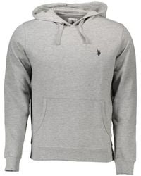 U.S. POLO ASSN. - Logo-Embroidered Hoodie - Lyst