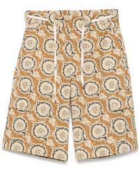 Drole de Monsieur - Pantalones cortos Le Short Workwear Paisley - Lyst