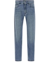 Fendi - Faded-Effect Five-Pocket Jeans - Lyst