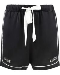 Mr. Saturday - Piped-Trim Silk Shorts - Lyst