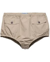 Prada - Poplin Shorts - Lyst