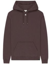 Courreges - Ac Logo-Patch Drawstring Hoodie - Lyst