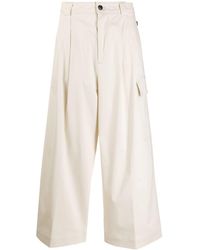 Woolrich Pantalon palazzo crop - Multicolore