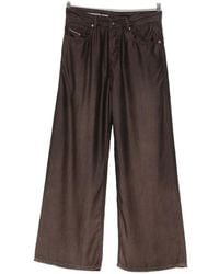 DIESEL - Wide-Leg Denim Trousers - Lyst