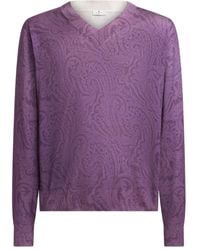Etro - Paisley-Print Jumper - Lyst