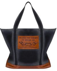 Moschino - Logo-Patch Tote Bag - Lyst