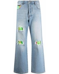 Philipp Plein - Distressed Cropped Jeans - Lyst