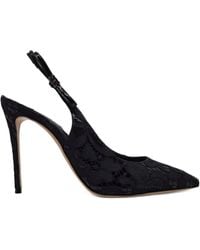 Casadei - Lace Slingback Pumps - Lyst