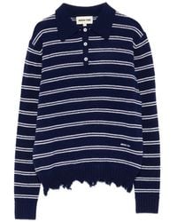 ShuShu/Tong - Polo Rayé À Effet Usé - Lyst