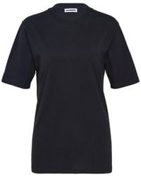 Jil Sander - Cotton Basic Short-Sleeve T-Shirt - Lyst