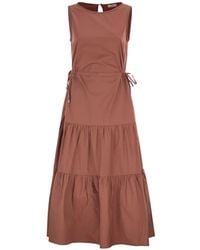 Peserico - Sleeveless Midi Dress - Lyst