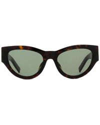 Saint Laurent - Sl M94 Tortoiseshell Logo Sunglasses - Lyst
