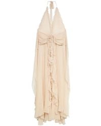 Blumarine - Georgette Long Dress - Lyst