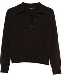 SAPIO - Polo-Collar Sweater - Lyst