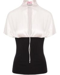 MANURI - Kurzärmeliges Daisy Oberteil - Lyst