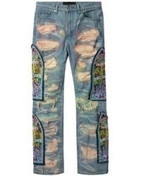 Who Decides War - Fusion Distressed-Finish Jeans - Lyst