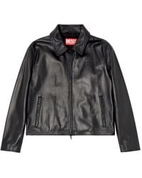 DIESEL - L-Amar-Fem-S2 Leather Jacket - Lyst