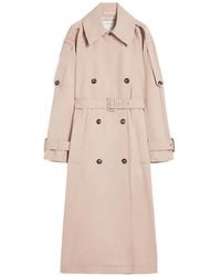 Max Mara - Double-Breasted Belted Trench Coat - Lyst