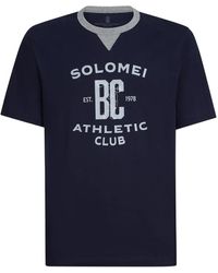 Brunello Cucinelli - T-Shirt Mit Rundhalsausschnitt - Lyst