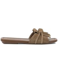Pomme D ́Or - Glenn Fringed Knotted Sandals - Lyst