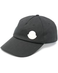 Moncler - Cappello da baseball con applicazione logo - Lyst