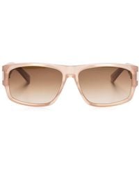 Saint Laurent - Sl 689 Zonnebril Met Rechthoekig Montuur - Lyst